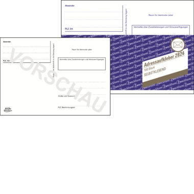 Paketaufkleber Avery Zweckform 2824  A6 quer 100 Stück