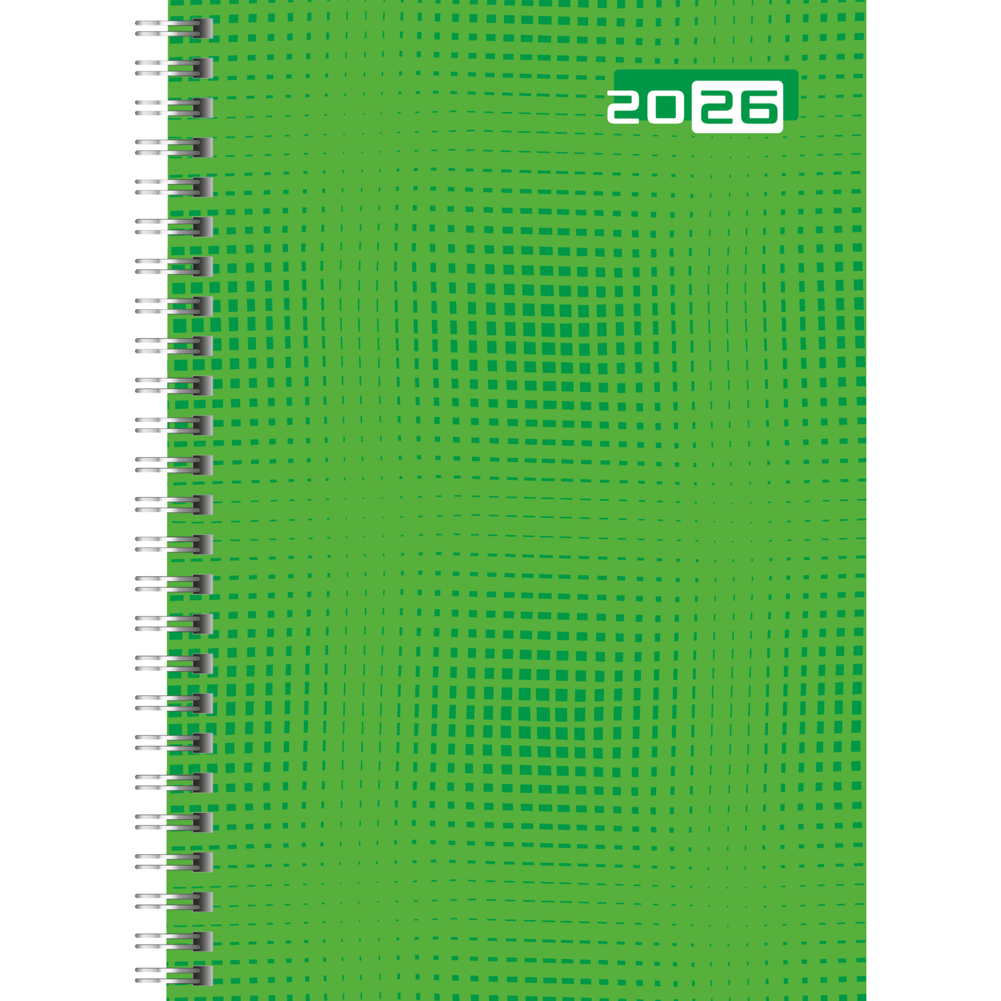 Buchkalender 21007 futura2 2S/1W grün 