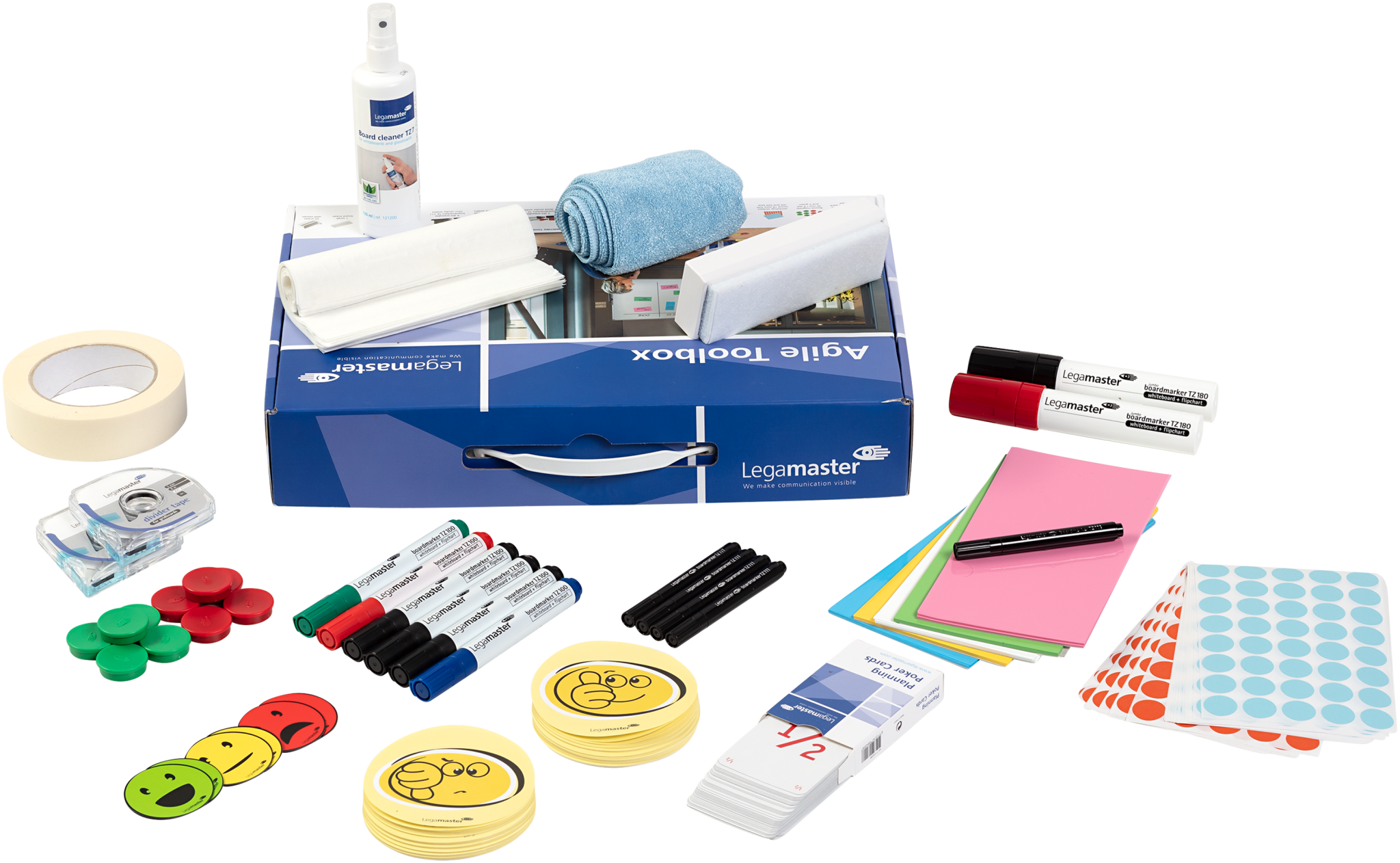 Toolbox Legamaster 125400 Agile Zur Gestaltung Von Whiteboards
