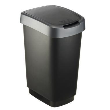 Abfallbehälter rotho Twist 25 Liter schwarz