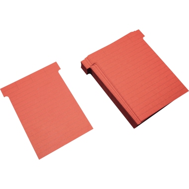 T-Karten Ultradex 541153 ziegelrot 90x120mm, Liniert