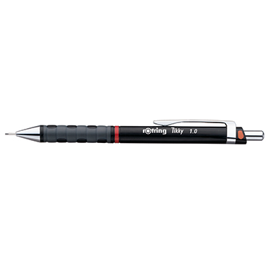 Druckbleistift Rotring Tikky 1,0mm schw Schwarz