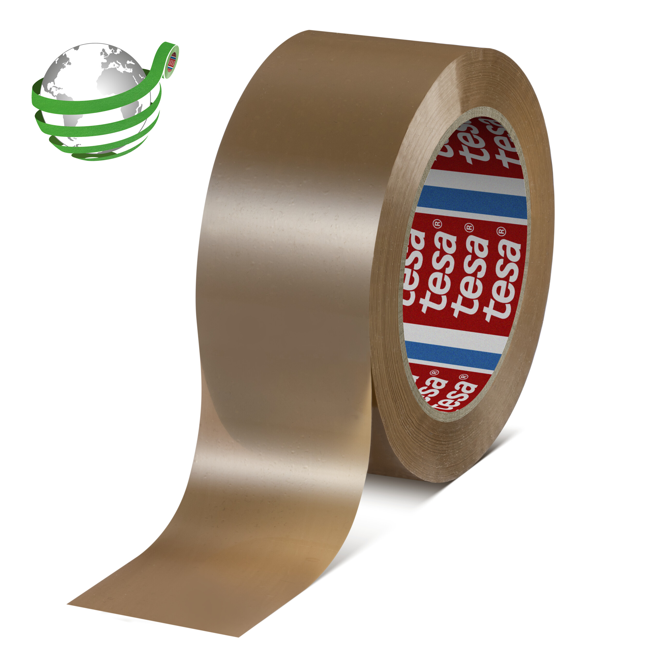 Packband Tesa 60418 132mx50mm braun PCR PET recycled PET 85%