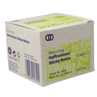 Haftnotiz Soe 5829 75x75mm 100Bl. Re gb.