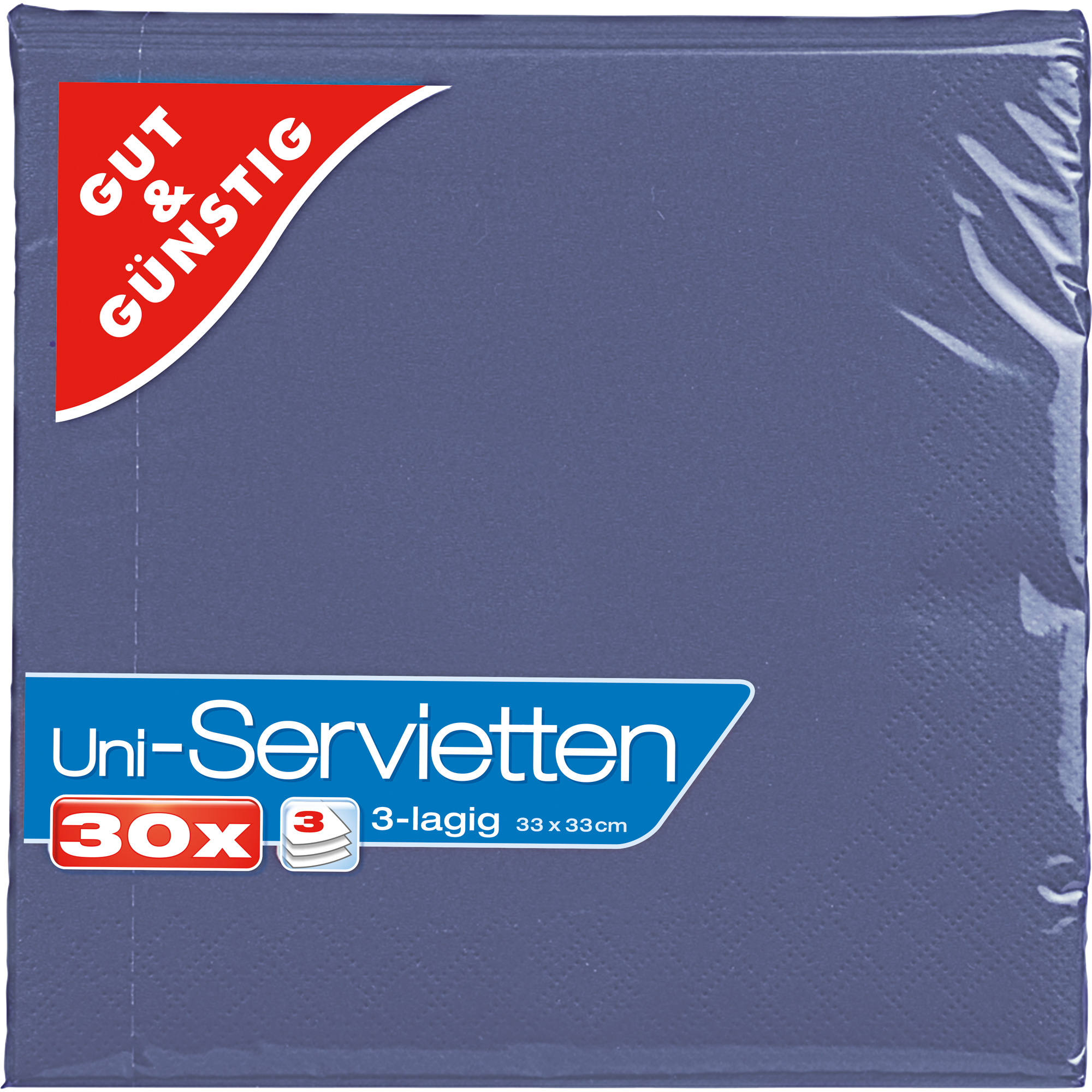 Servietten Gut&Günstig 3-lagig 33x33cm 