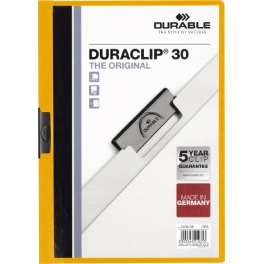 Klemmmappe DURABLE 2200 A4 orange 