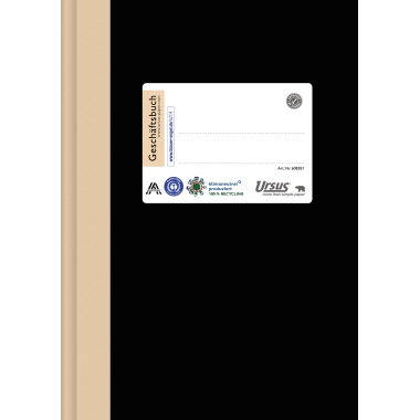 Geschäftsbuch Staufen 608381 A5 kar. Green, 144 Blatt, 80g, 5mm, Leinen