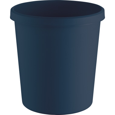 Papierkorb Helit H6405834 dunkelblau the green german, 18l, recycling