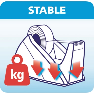 Tischabroller Tesa 57421 rot/blau Easy Cut 19mm x 33m