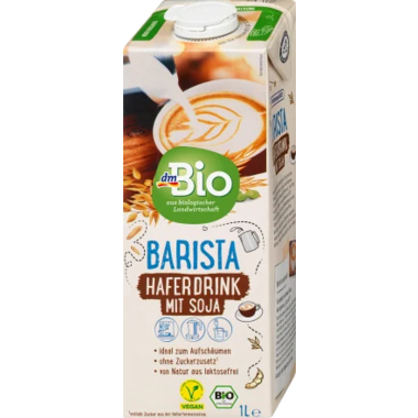 Haferdrink dmBio Barista mit Soja 1 Liter