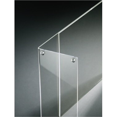 Tischaufsteller Sigel TA210 A4 acryl Schräg