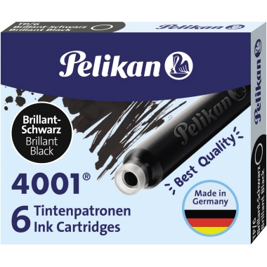 Tintenpatrone Pelikan 4001 TP/6 schwarz 