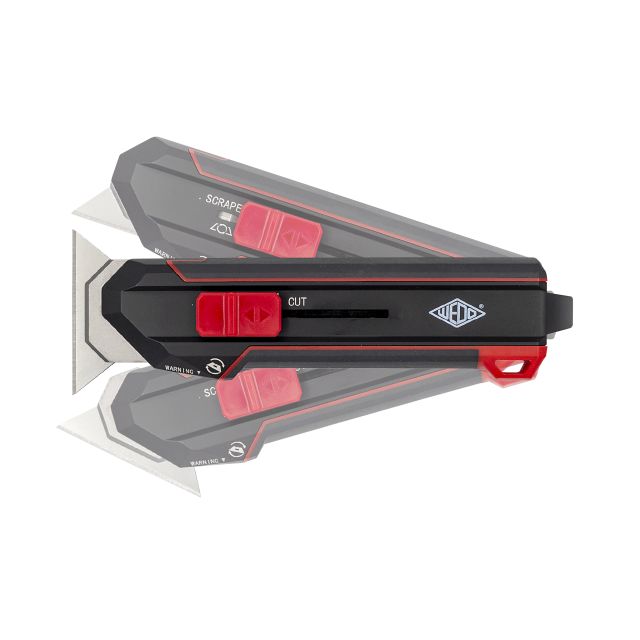 Cutter Wedo 822 schwarz/rot Schaber Premium 19x61mm Trapezklinge
