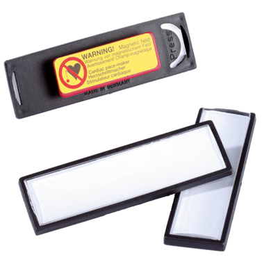 Namensschild Durable 8132 17x67mm Mit Magnet, Glasklares Acrylfenster Mit