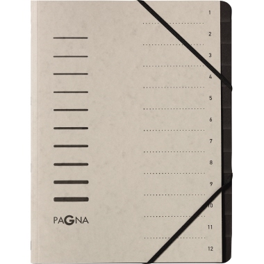 Ordnungsmappe Pagna 40059 A4 12F hgrau 