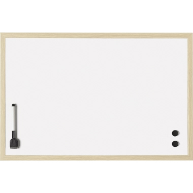 Whiteboard Magnetoplan 121926 59x39cm Mit Holzrahmen