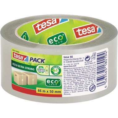 Packband Tesa 58297 66mx50mm transparent eco&ultra strong