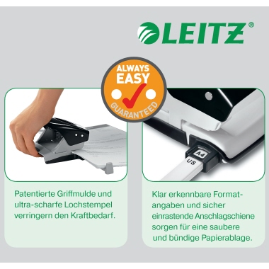 Locher Leitz 5008 NeXXt WOW weiß bis 30 Blatt