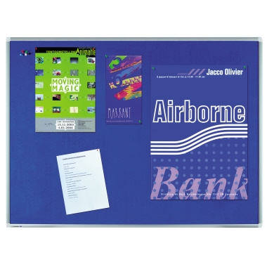 Pinnwand Legam. 141543 Prem.Textil blau 60x90cm