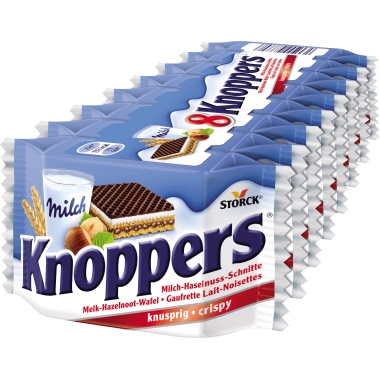 Knoppers 8er Pack 200g Milch-Haselnuss-Schnitte