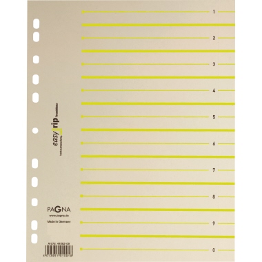 Trennblatt Pagna 44063 A4 gelb Easy Rip Pack 100 Stück