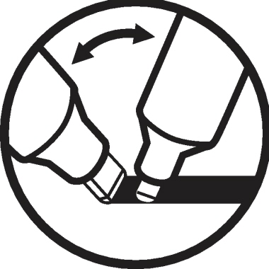 Boardmarker Schneider Maxx 293 schwarz 1-4mm, Keilspitze