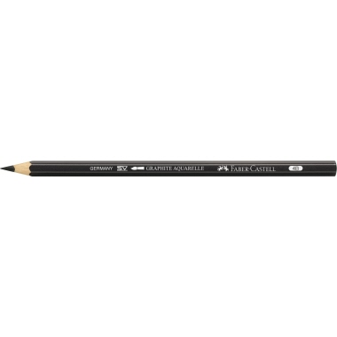Bleistift Castell Graphite 1178 4B Aquarelle sechskant schwarz
