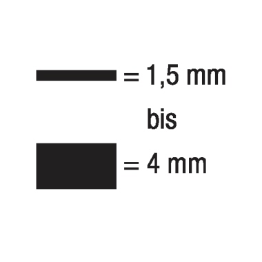 Boardmarker Rundspitze 1,5-4mm schwarz 