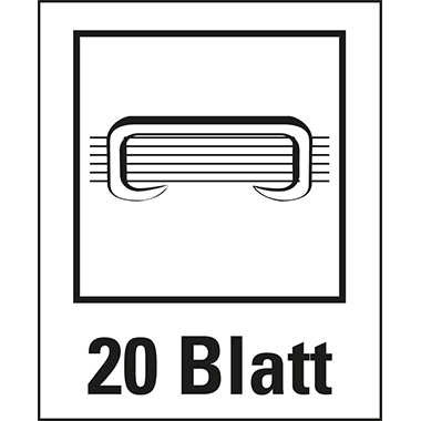 Heftgerät Soennecken 3159 schwarz bis 20 Blatt