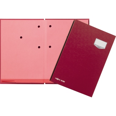 Unterschriftsmappe Pagna 24202 rot Rot De Luxe 20 Fächer