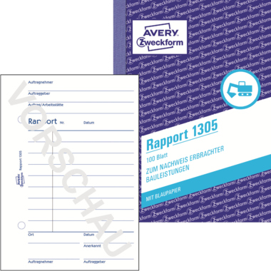Rapport Avery Zweckform 1305 A6 