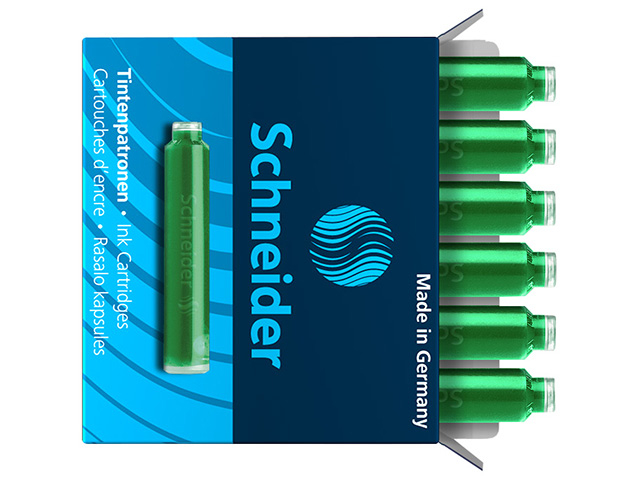 Tintenpatrone Schneider 6604 grün Pack. 6 Stück