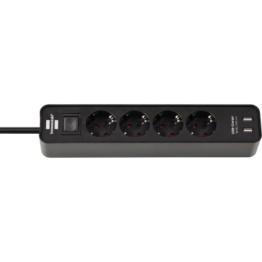 Steckdosenleiste brennenstuhl® 4-fach 1,5 schwarz 