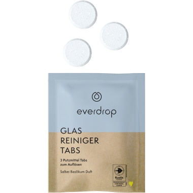Glasreinigertab everdrop Salbei Basilikum 3 Stück