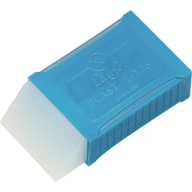 Radierer Läufer Plast L-125 weiß Ik