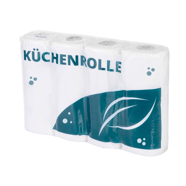 Küchenrollen weiß 3-lagig 4 Rollen