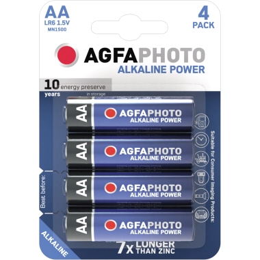 Batterie AgfaPhoto LR06 Mignon AA 1.5V 4er Blister, Extreme Power