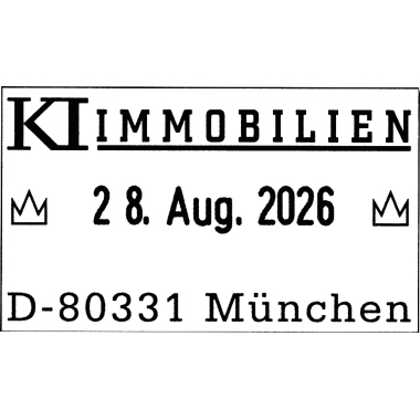 Datumstempel Trodat 5430 m. Gutschein 