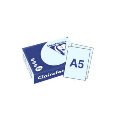 Kopierpapier Clairefontaine 2913C A5 80g hellblau 500 Blatt