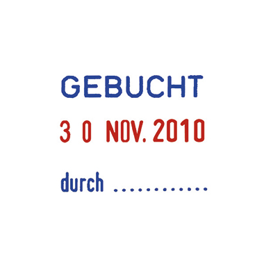 Datumstempel Trodat 5430/L selbstf. Selbstfärbend, Selbstfärbend,mit Texten