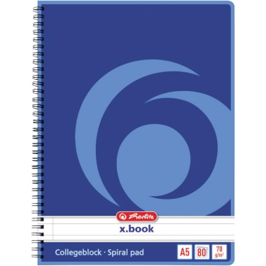 Collegeblock Herlitz A5 80 Blatt liniert 70g/m²