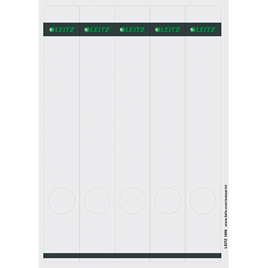 Rückenschild Leitz 1688 PC grau Schmal/lang, Selbstklebend