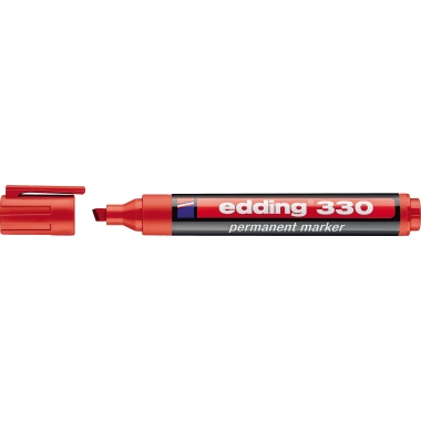 Permanentmarker Edding 330 rot 1-5mm, Keilspitze