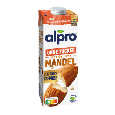 Mandelmilch Alpro ohne Zucker 1 Liter 8 Stück