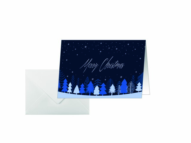 Weihnachtskarte Sigel DS635 Snowflake Serenity 25 Karten + 25 Umschläge