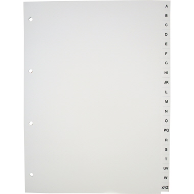 Register A4 A-Z 20tlg 170g weiß Karton